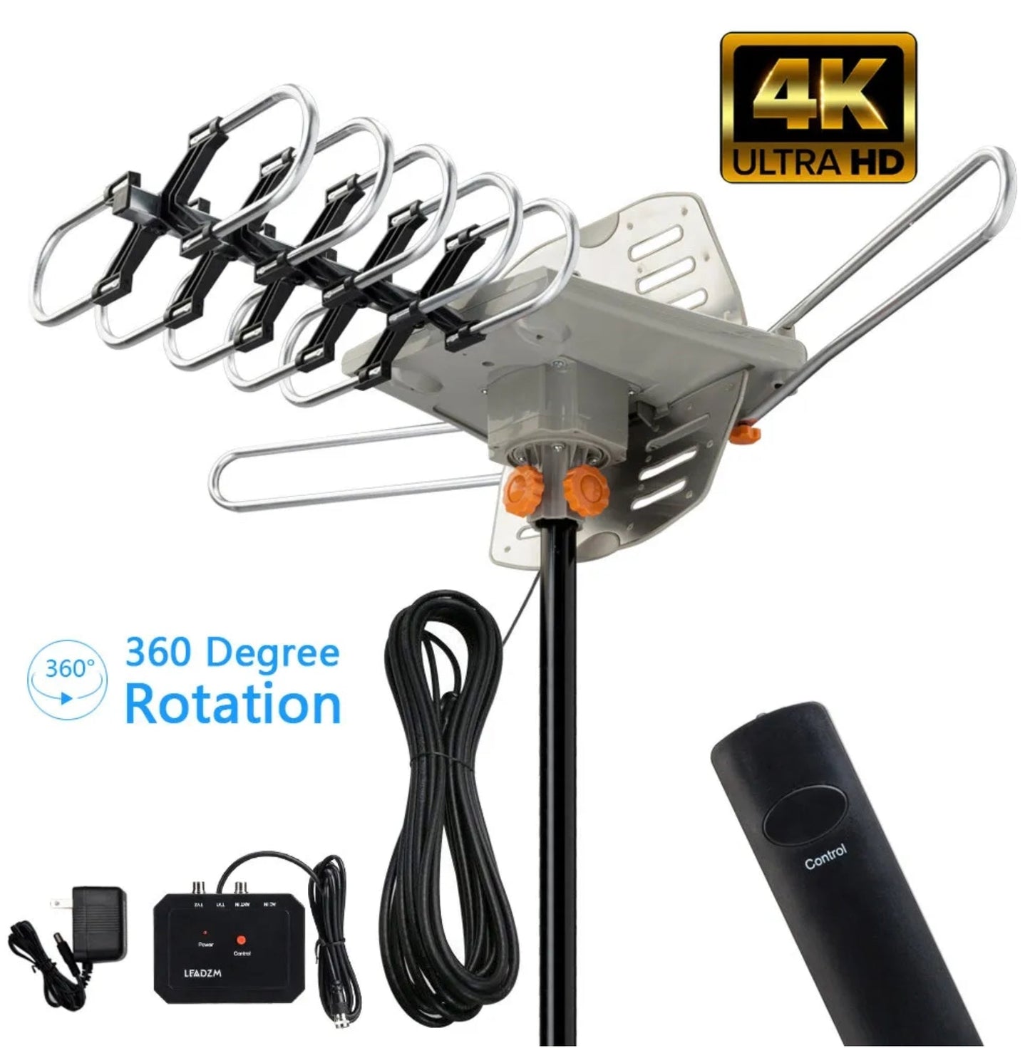 990 Mile Outdoor HD TV Antenna UHF VHF 4k