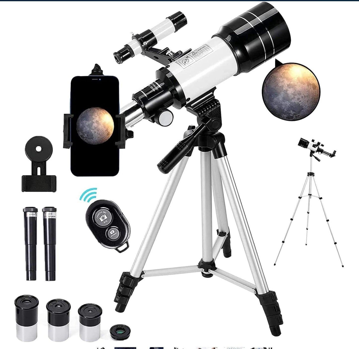 Space Telescope - 150X High Power Zoom HD Stellina Telescope with Tripod