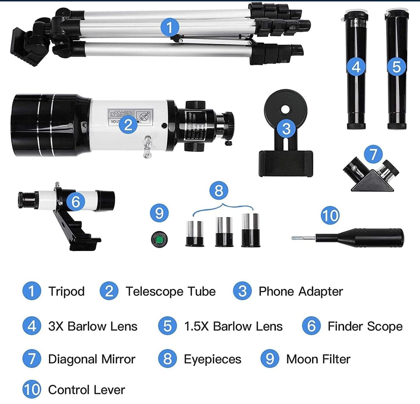 Space Telescope - 150X High Power Zoom HD Stellina Telescope with Tripod