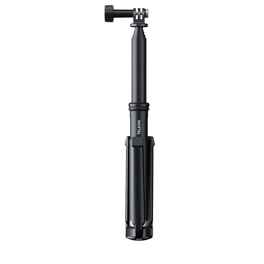 BRANDNMART 0.9m Extendable Aluminum Alloy Selfie Stick with Tripod and Phone Clip for GoPro