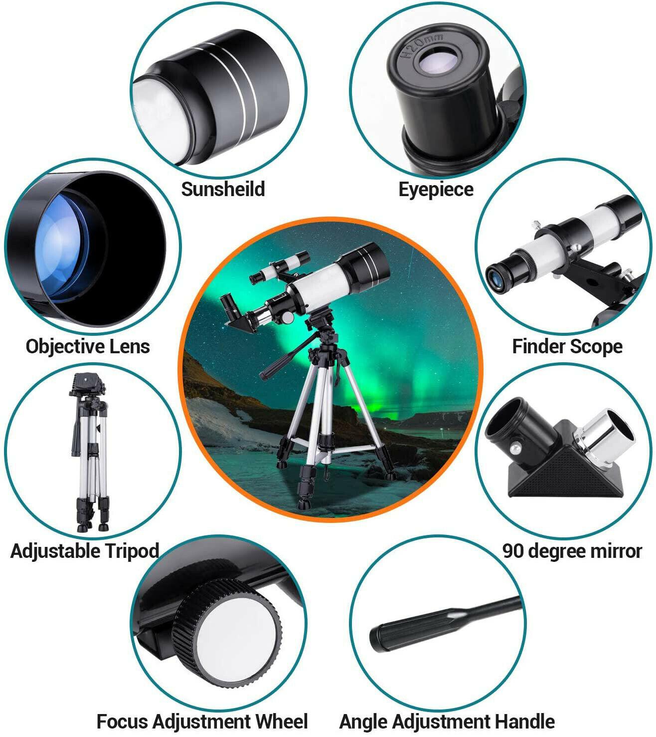 Space Telescope - 150X High Power Zoom HD Stellina Telescope with Tripod